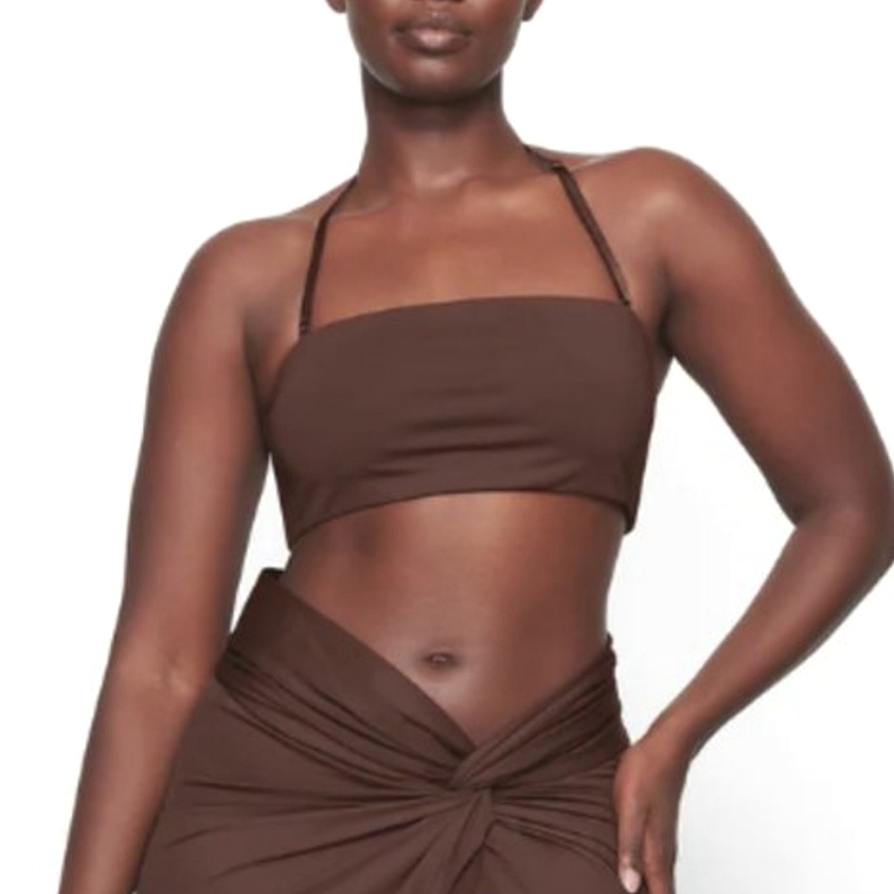 SKIMS Recycled Swim Bandeau Bikini Top - New